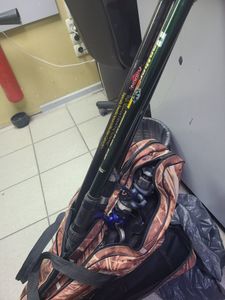 Б/в Вудилище + катушка Mikado 6m tele 01-200853986