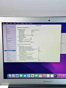 Б/у Ноутбук Apple macbook air 2015 a1466 13,3" core i5 1,6ghz/ram8gb/ssd128gb/intel hd graphics 6000 01-200854904