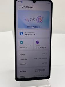 Б/в Мобільний телефон Zte blade a36 4/64gb 01-200858836