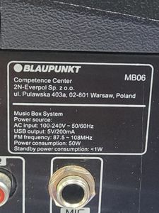 Б/в Музичний центр Blaupunkt mb06 01-200890562