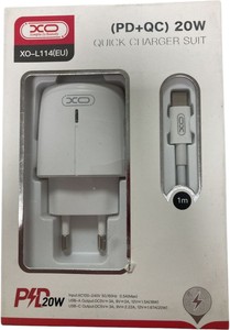 Б/в Мережевий зарядний пристрій Xo l114+ type c 01-200893839