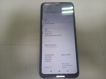 Б/в Мобільний телефон Xiaomi redmi 9a 2/32gb 01-200974142
