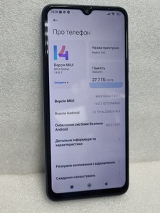 Б/у Мобільний телефон Xiaomi redmi 12c 4/128gb 01-200988785