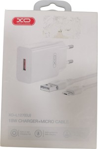 Б/в Мережевий зарядний пристрій Xo l127 +micro usb 01-200986701