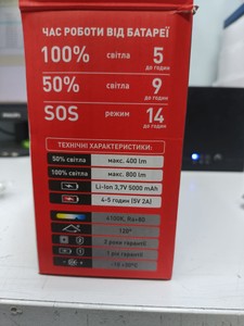 Б/в Світильник Maxus max-8w-red-em 01-201076096