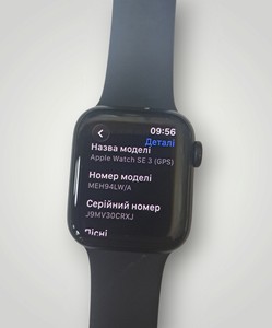 Б/в Смарт-годинник Apple watch se 3 gps 40mm alu. case 01-201020427