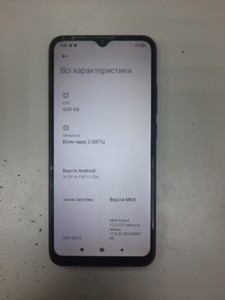 Б/у Мобільний телефон Xiaomi redmi 9a 4/64gb 01-201102025