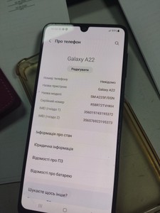 Б/у Мобільний телефон Samsung galaxy a22 4/128gb 01-201107307