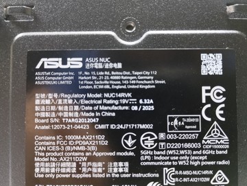 Б/в Міні пк Asus nuc 14 pro (ultra 5 125h / ram 16gb / ssd 256gb 01-201134532