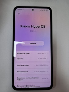 Б/в Мобільний телефон Xiaomi redmi note 14 8/256gb 01-200903739
