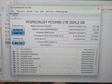 Б/в Ноутбук Clevo 17/core i7-13620h ddr5/32gb ddr4/hdd *відсутній/ssd 1000 gb/geforce rtx3050 6gb 01-200982151