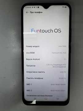 Б/в Мобільний телефон Vivo y11 3/32gb 01-201032354