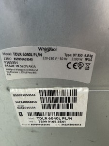 Б/в Пральна машина Whirlpool tdlr 6040l 01-201053378