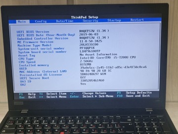 Б/в Ноутбук Lenovo 15/core i5 7200u ddr3/8gb ddr2/hdd *відсутній/ssd 256 gb/*інтегрована 01-201155573