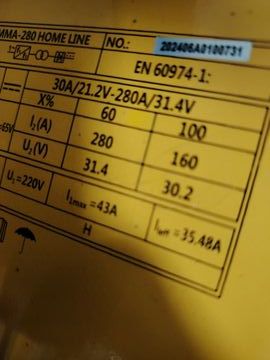 Б/в Зварювальний апарат Kaiser Welding mma-280 home line 01-200896898