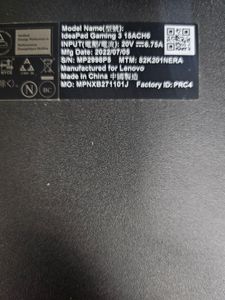 Б/у Ноутбук Lenovo 15/ryzen 5 5600h ddr4/16gb ddr4/hdd *відсутній/ssd 256 gb/geforce rtx3050 4gb 01-200910315