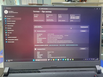 Б/в Ноутбук Asus 17/ryzen 9 7945hx ddr5/16gb ddr5/ssd 1000 gb/geforce rtx4060 8gb 01-200939323
