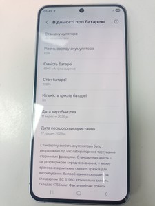 Б/в Мобільний телефон Samsung galaxy s25 fe 8/512gb 01-200962598