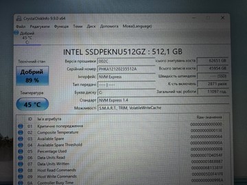 Б/в Ноутбук Asus 17/core i5-11400h ddr4/16gb ddr4/hdd *відсутній/ssd 512 gb/geforce rtx3050ti 4gb 01-200996293
