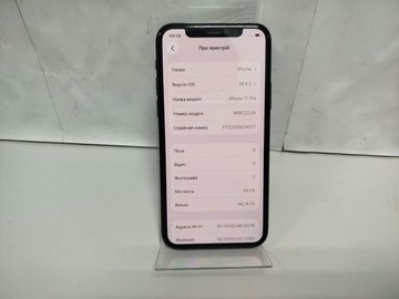 Б/в Мобільний телефон Apple iphone 11 pro 64gb 01-201035844