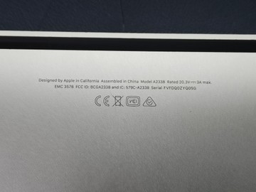 Б/в Ноутбук Apple a2338 macbook pro 13,3" m1 8-gpu/ ram8gb/ ssd256gb/ retina, truetone, touch bar 01-201137773