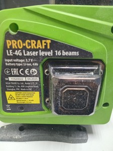 Б/в Лазерний нівелір Procraft le-4g 01-201147230