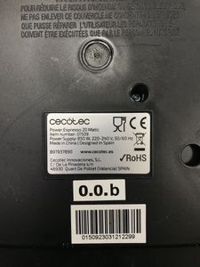 01-200616488: Cecotec cumbia power espresso 20