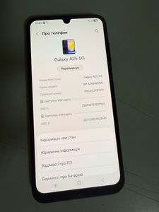 Б/в Мобільний телефон Samsung galaxy a25 5g sm-a256b 8/256gb 01-200902388