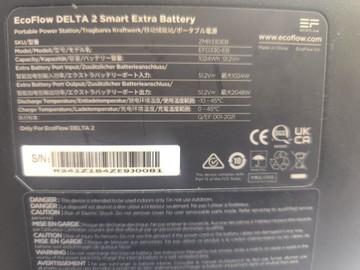 Б/в Додаткова батарея до зарядної станції Ecoflow delta 2 extra battery 01-201055933