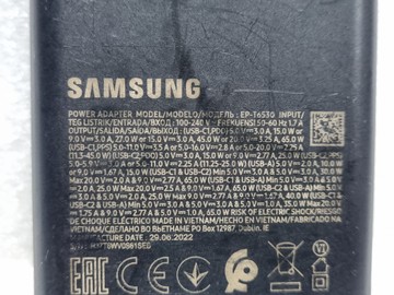 Б/в Мережевий зарядний пристрій Samsung ep-t6530 01-201111832