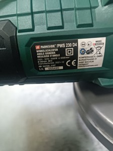 Б/в Кутова шліфмашина Parkside pws 230 d4 01-201168925