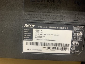 Б/в Монітор Acer v233hl 01-201175166