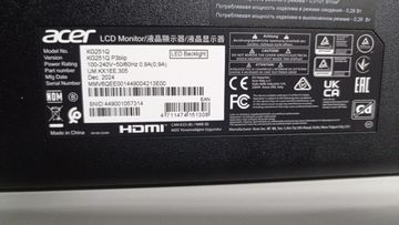 01-200771678: Acer kg251q