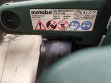 Б/в Пила дискова Metabo cs 23-355 01-200881896