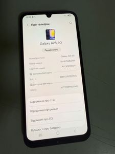 Б/в Мобільний телефон Samsung galaxy a25 5g sm-a256b 8/256gb 01-200902388