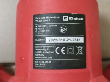 Б/в Дриль-міксер Einhell tc-mx 1200 e 01-200906170