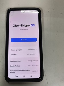 Б/в Мобільний телефон Xiaomi redmi note 14 8/256gb 01-200927071