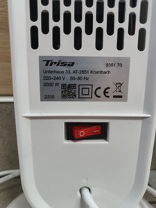 Б/в Обігрівач Trisa 9361.7012 2-in-1 cozy air 01-200941562