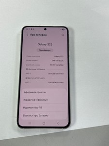 Б/у Мобільний телефон Samsung galaxy s23 8/256gb 01-200958528