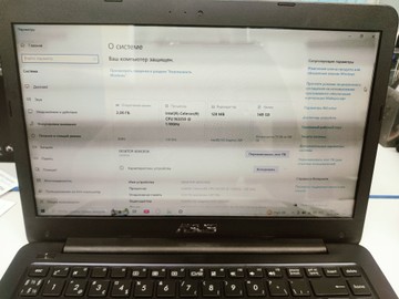 Б/в Ноутбук Asus celeron n3350 ddr3/2gb ddr3/hdd *відсутній/ssd 128 gb/*інтегрована 01-201002774
