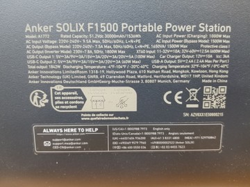 Б/в Зарядна станція Anker solix f1500 01-200972571