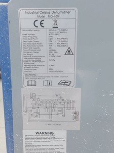 Б/у Осушитель воздуха Celsius mdh-50 01-201021528