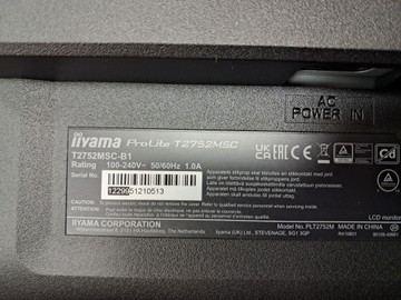 Б/у Монитор Iiyama t2752msc-b1 01-201059929