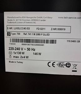 16-000254900: Siemens lu63lcc40\03