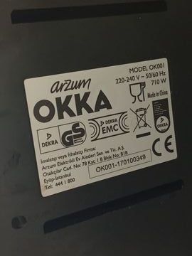 01-200557952: Arzum okka turkish coffee machine ok001w