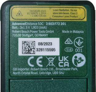 01-200597918: Bosch advanceddistance 50c
