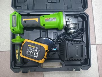 Б/в Кутова шліфмашина Procraft pwa220 1акб 4ah зп 01-200829770