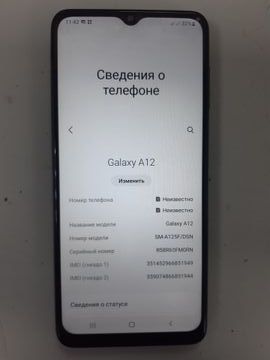 Б/в Мобільний телефон Samsung galaxy a12 sm-a125f/ds 4/64gb 01-200872985