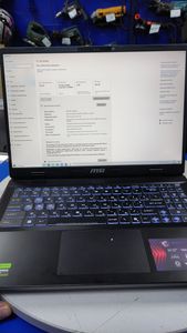 Б/в Ноутбук Msi 16/core i7-13700hx ddr5/16gb ddr5/hdd *відсутній/ssd 1000 gb/geforce rtx4060 8gb 01-200834185