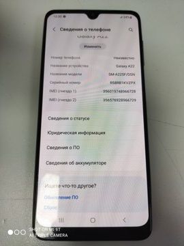Б/у Мобільний телефон Samsung galaxy a22 4/128gb 01-200937650